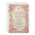 Spanish Guadalupe Baptism Pink Floral 