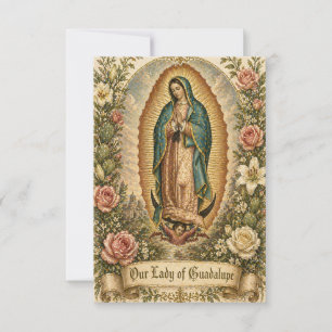 Spanish Guadalupe Funeral Prayer Memorial Holy Announcement