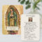 Spanish Guadalupe Mary Funeral Prayer  Holy Card