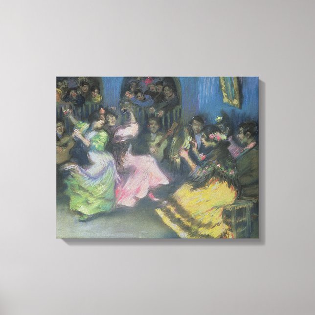 Spanish Gypsy Dancers, 1898 Canvas Print (Front)