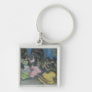 Spanish Gypsy Dancers, 1898 Key Ring