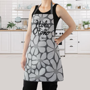 Spanish Hello Autumn Fall Vibes Personalise Apron