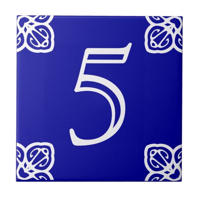 Spanish House Number Tile (Front)