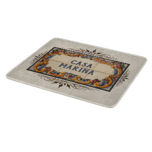 Spanish House Sign Cutting Board