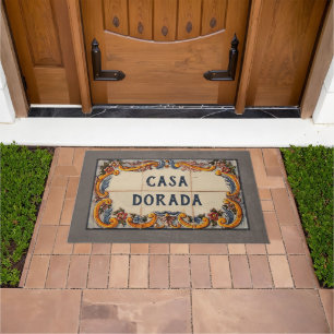 Spanish House Sign (text customisable)  Doormat