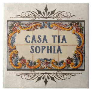 Spanish House Sign Tile