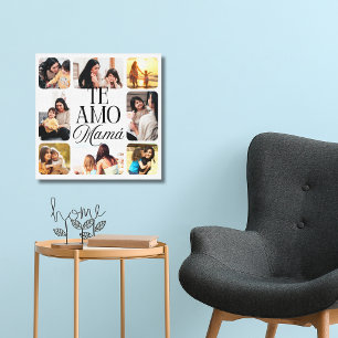Spanish I Love You Mum 8 Photo Mother's Day Gift Canvas Print
