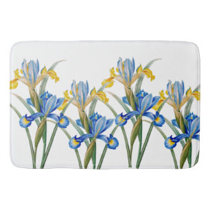 Spanish iris by Pierre-Joseph Redouté Bath Mat