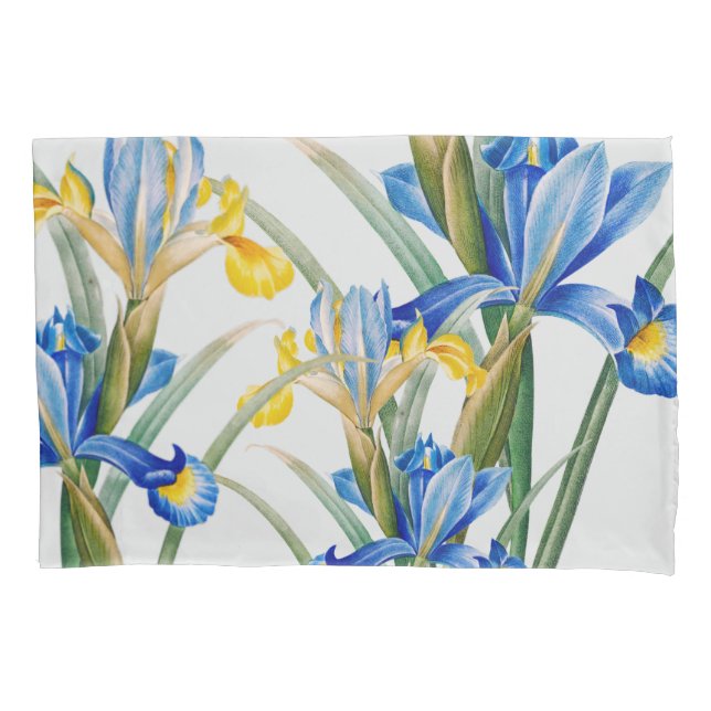 Spanish iris by Pierre-Joseph Redouté Pillowcase (Front)