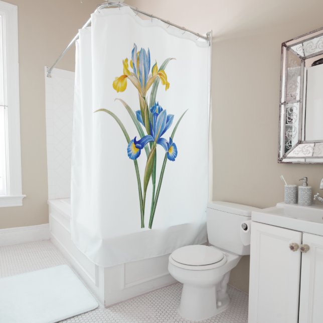 Spanish iris by Pierre-Joseph Redouté Shower Curtain (In Situ)