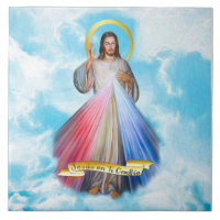 Spanish Jesus Divina Misericordia Cielo Azul