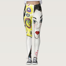 Spanish Lady All-Over-Print Leggings
