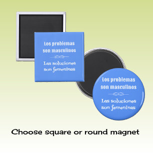 Spanish language learning grammar quote blue magnet