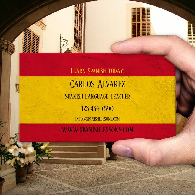 Spanish Language Teacher Business Card (Creator Uploaded)