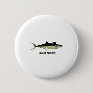 Spanish Mackerel Logo 6 Cm Round Badge