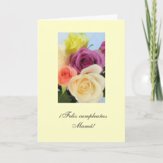 Spanish: Mami- Cumpleanos / Mum's birthday Card