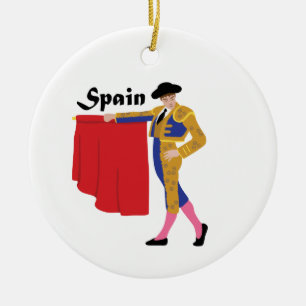 Spanish Man Ceramic Tree Decoration