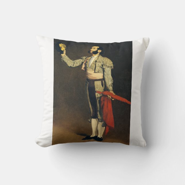Spanish Matador by Edouard Manet Cushion (Front)