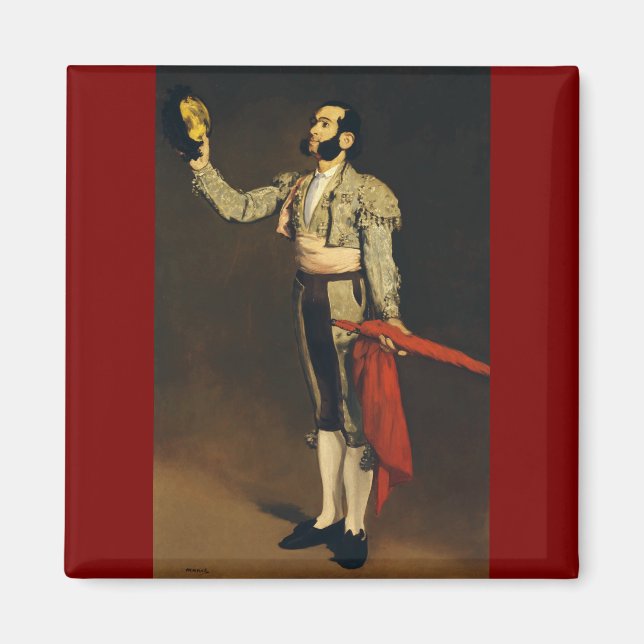 Spanish Matador by Edouard Manet Magnet (Front)