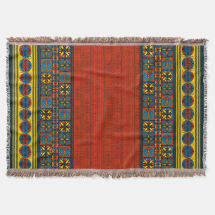 Spanish Mediaeval Pattern Throw Blanket