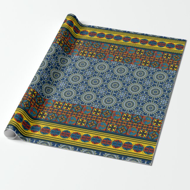 Spanish Mediaeval Pattern Wrapping Paper II (Unrolled)