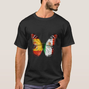 Spanish Mexican Flag Butterfly T-Shirt