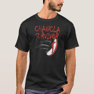 Spanish Mexican Humour Red Flip Flop Chancla Survi T-Shirt