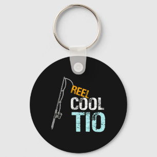 Spanish Mexican Unique Fishing Uncle Graphic Key Ring