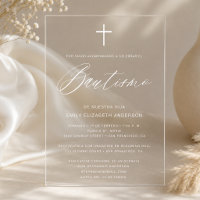 Spanish Minimalist Script White Baptism