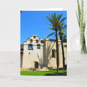 Spanish Mission greeting card - blank inside
