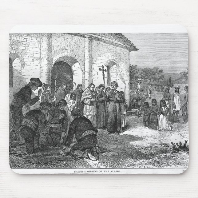 Spanish Mission of the Alamo Mouse Pad (Front)