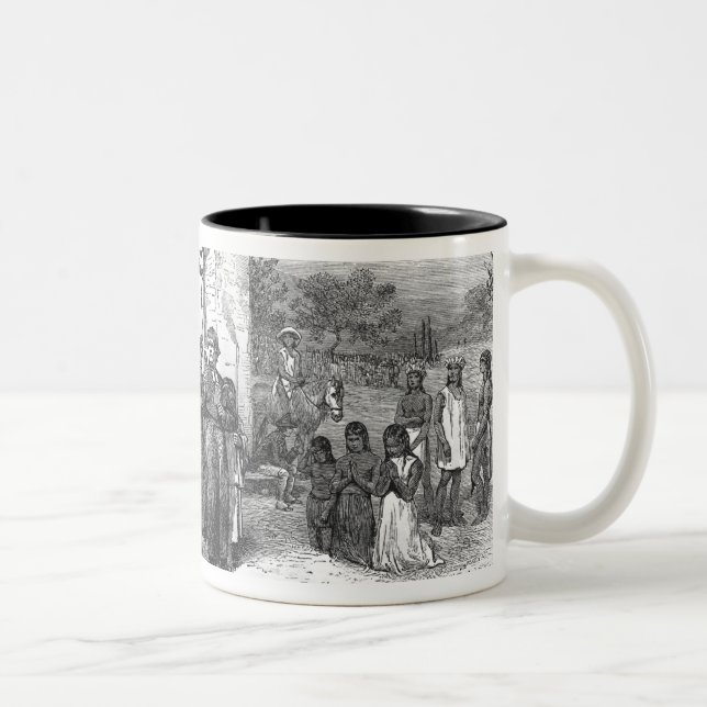 Spanish Mission of the Alamo Two-Tone Coffee Mug (Right)