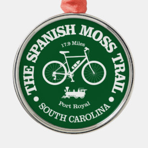 Spanish Moss Trail (cycling) Metal Tree Decoration