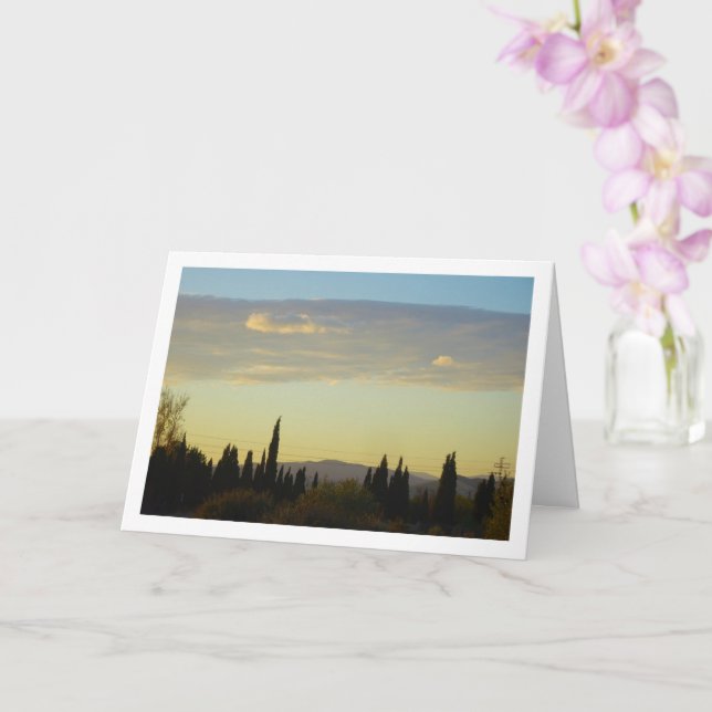 Spanish Mountain Landscape Card (Orchid)