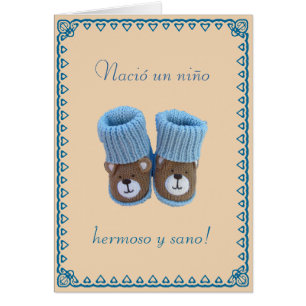 Spanish: Nacio un nino! Birth of baby boy