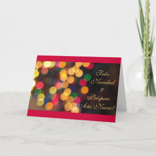 Spanish: Navidad - Luces Holiday Card