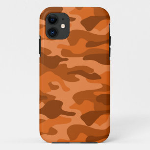Spanish Orange Monocolor Camo Case-Mate iPhone Case