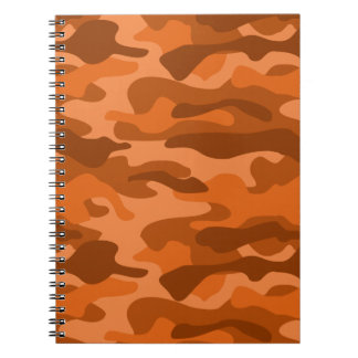 Spanish Orange Monocolor Camo Notebook