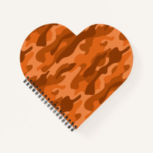Spanish Orange Monocolor Camo Notebook