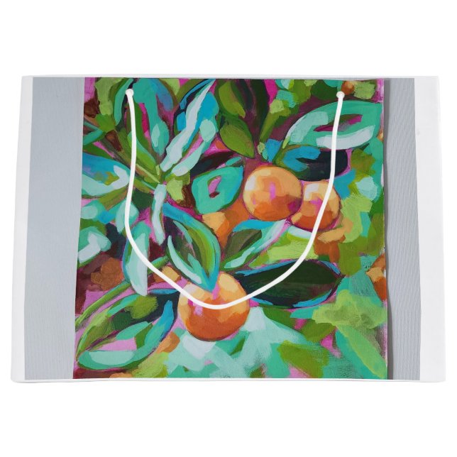 Spanish Oranges Large Gift Bag (Front)