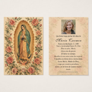 Spanish Our Lady of Guadalupe Funeral Memorial 