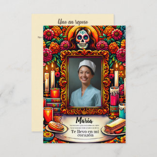 Spanish Our Lady of Guadalupe Prayer skull