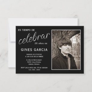 Spanish Photo Birthday Invitation