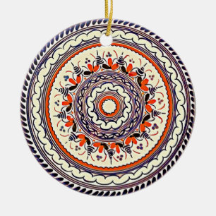 Spanish Plate Ceramic Tree Decoration