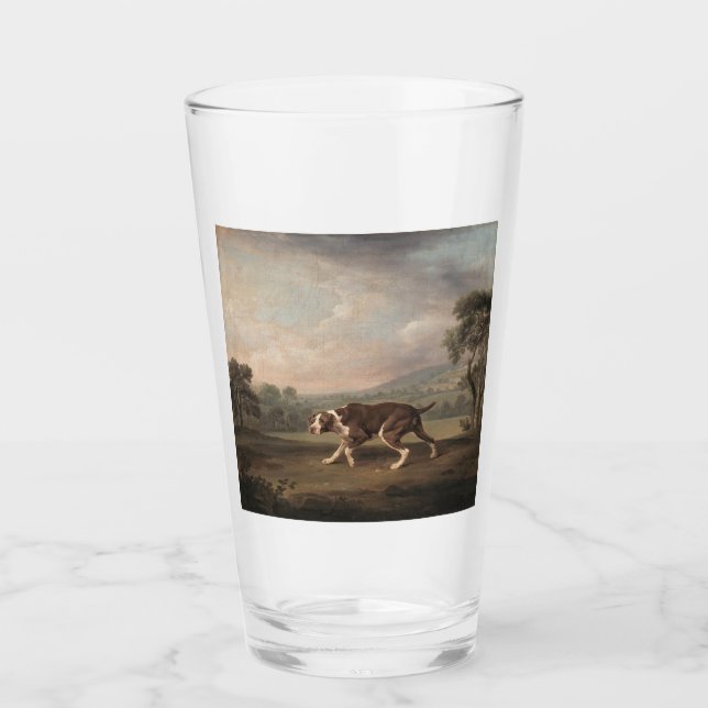 Spanish Pointer Dog (by George Stubbs) Glass (Front)