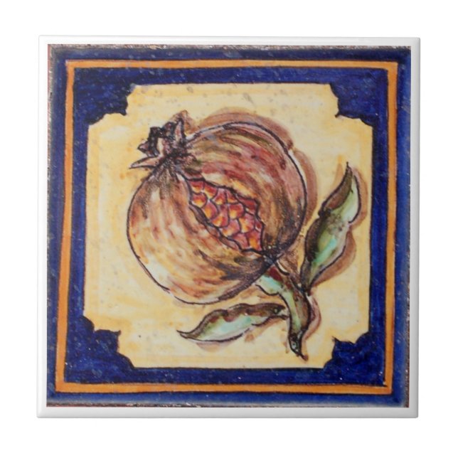 Spanish pomegranate Tile (Front)