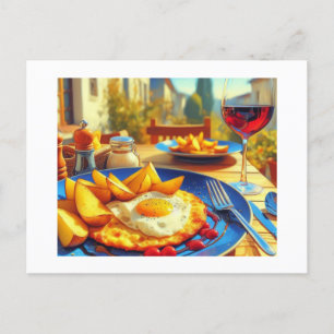 Spanish Potato Omelet, Postcard
