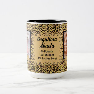 SPANISH Proud Grandmother Baby Cheetah Photo Mug