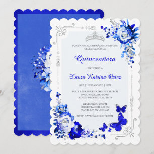 Spanish Quince Royal Silver Invitation