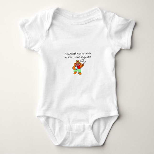 Spanish Quotes Baby Bodysuit (Front)